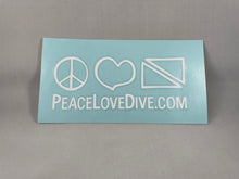 Load image into Gallery viewer, ADC Peace Love Dive Car Decal
