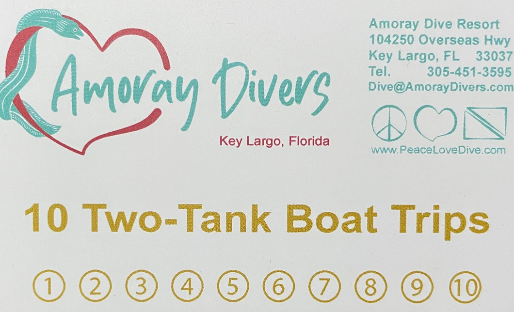 ADC Pre-Paid 5 or 10 Dive Trip Card